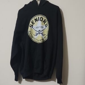 Seniors Black Graphic Hoodie